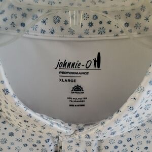 johnnie-O White Golf Shirt.